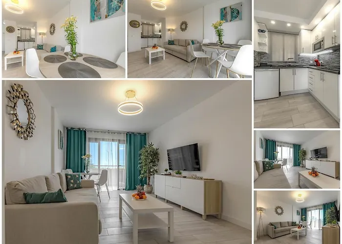 Newly Reformed With Sea View And Pool, Near The Beach, In Playa De Americas Apartment
